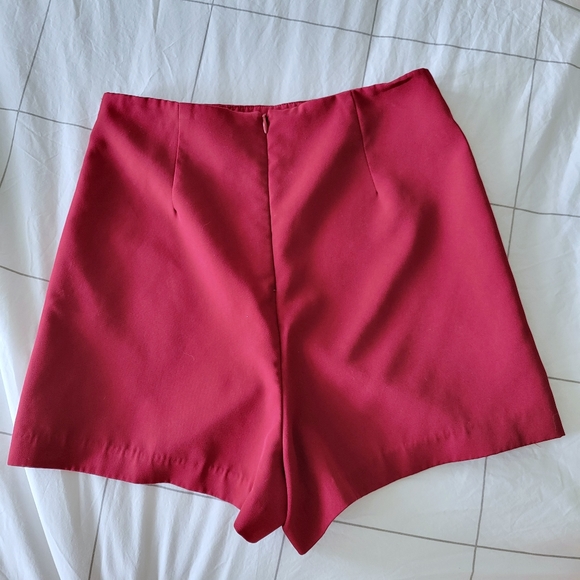 Red Skort Shorts - Picture 2 of 5